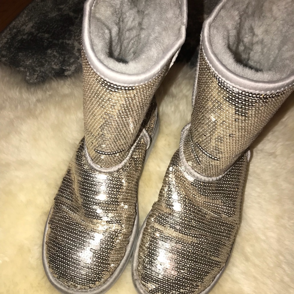 Silver Sequin UGG Boots